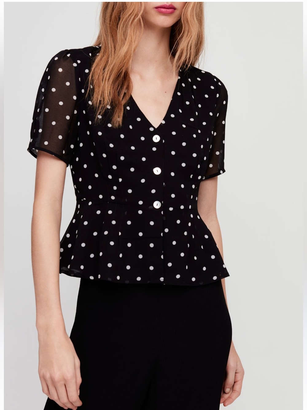 Button-Front Blouse | Aritzia CA